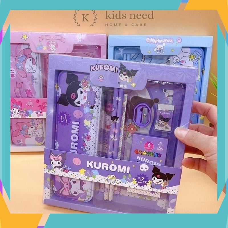 

Berkualitas Kotak Pensil Anak Set 7 in 1 Stationery Untuk Hadiah Anak Sekolah / Alat Tulis Set Kotak Pensil Karakter Murah Lucu HIH-21