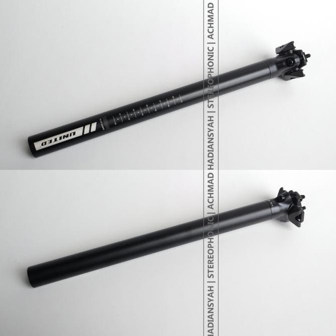 Promo Seatpost United 30.9mm Panjang 400mm Seatpost 30.9 Seatpost 30,9 Hitam COD