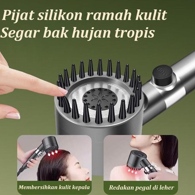Shower Ion Shower Kamar Mandi Kepala Shower Kamar Mandi Shower Filter Air Karet Pipa Selang
