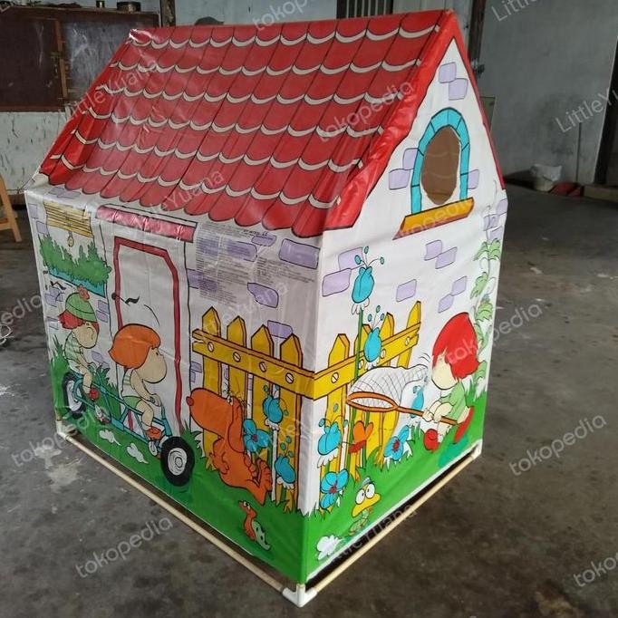 [PRELOVED] Tenda Mainan Anak Plastik Tebal Warna Cerah Ukuran 98x74 cm