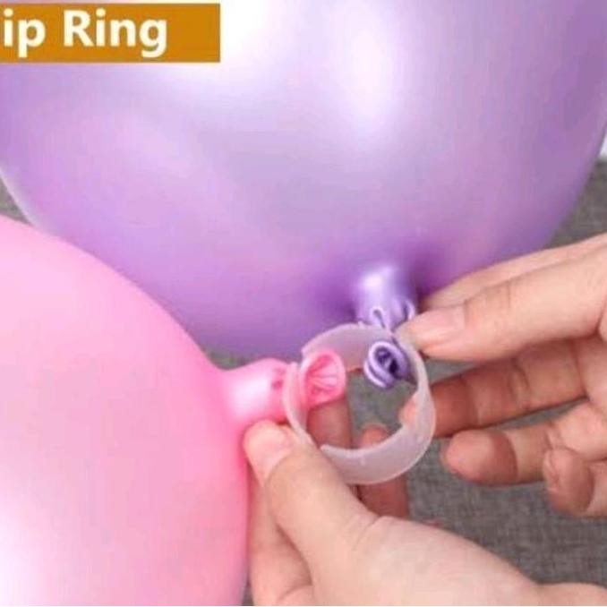 CR - Klip Balon Annulus isi 10bh Alat Dekorasi Balon Ring Balon TERLARIS