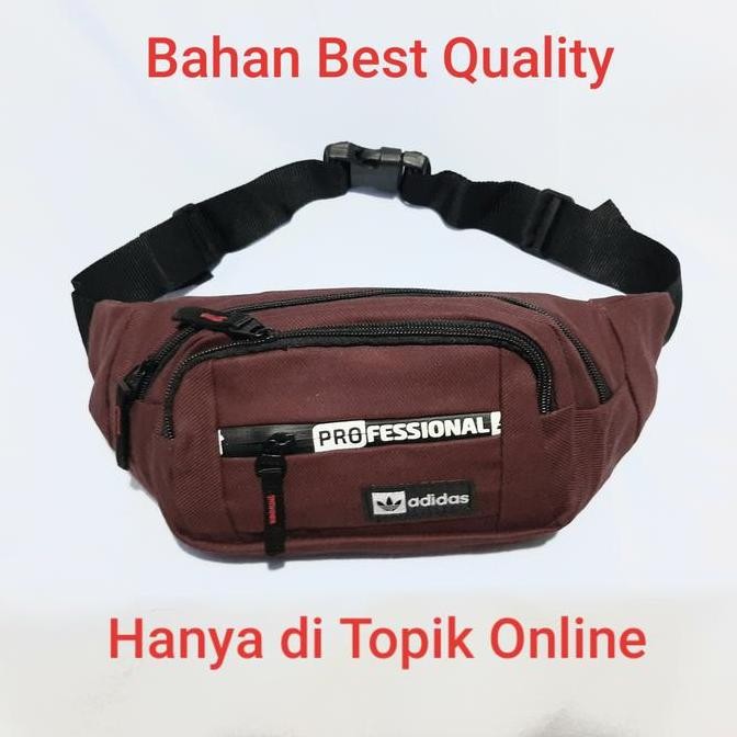 Waistbag Minimalis Tas Selempang Adidas Waist Bag Pria&Wanita Terbaru Bahan Bagus