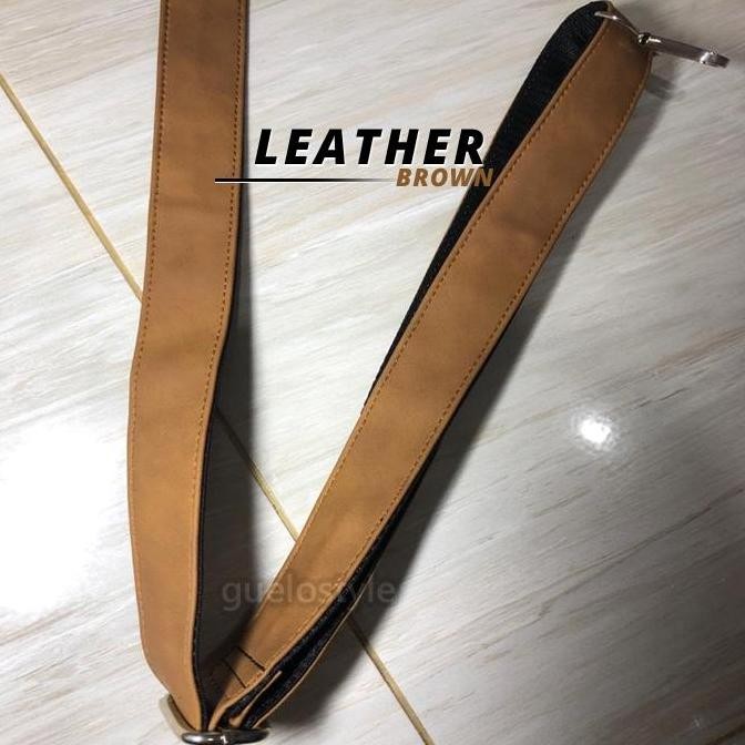 Tas Selempang Minimalis Tali Selempang Tas Kulit / Strap Tas Kulit Coklat Muda