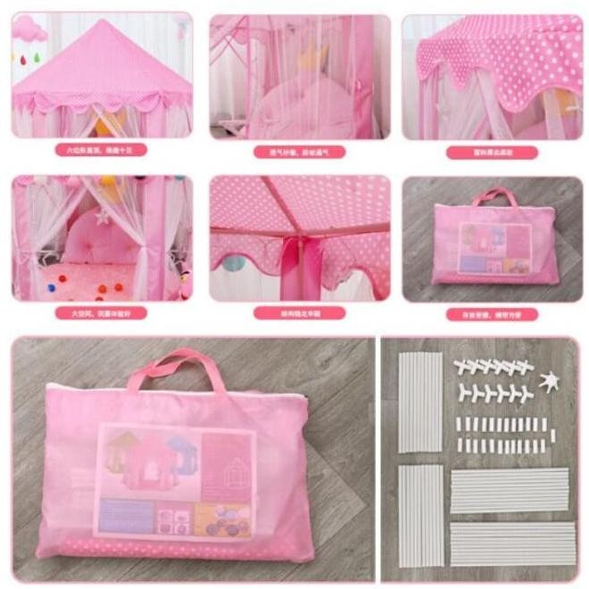 Mainan Import Asli Mainan Tenda princess anak Tenda rumah manis anak