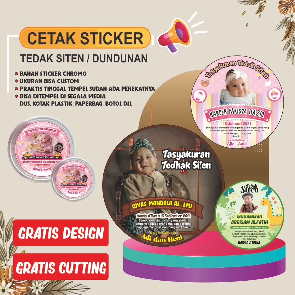 

STIKER TASYAKURAN DUNDUNAN/ TEDAK SITEN