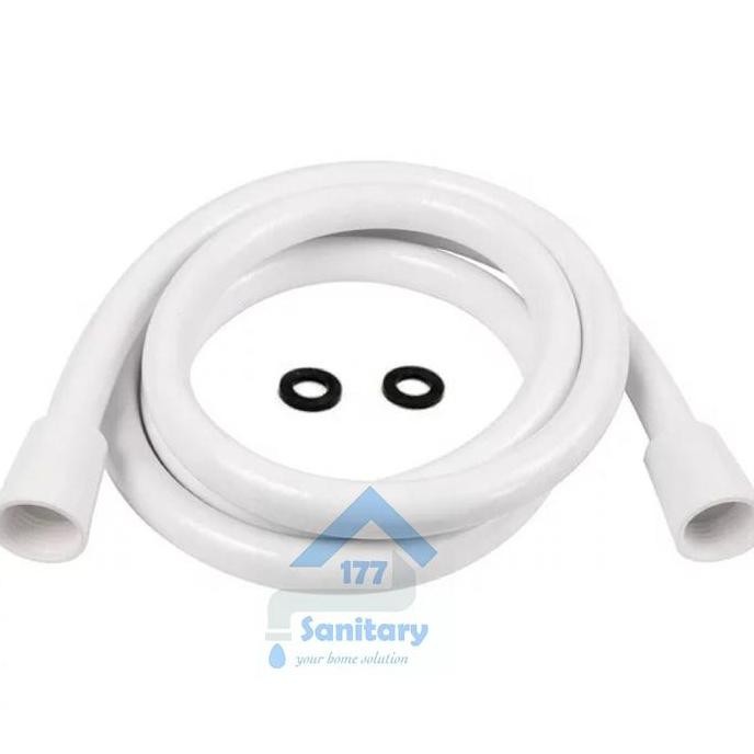 selang shower plastik 150 cm / selang shower mandi toilet putih