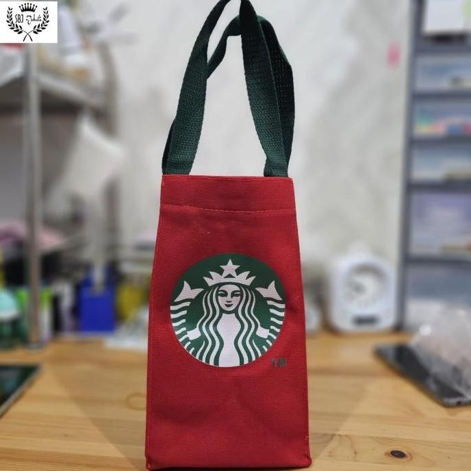 Tas Termos black canvas Tumbler Sarung Botol Minum Elastis Size Besar