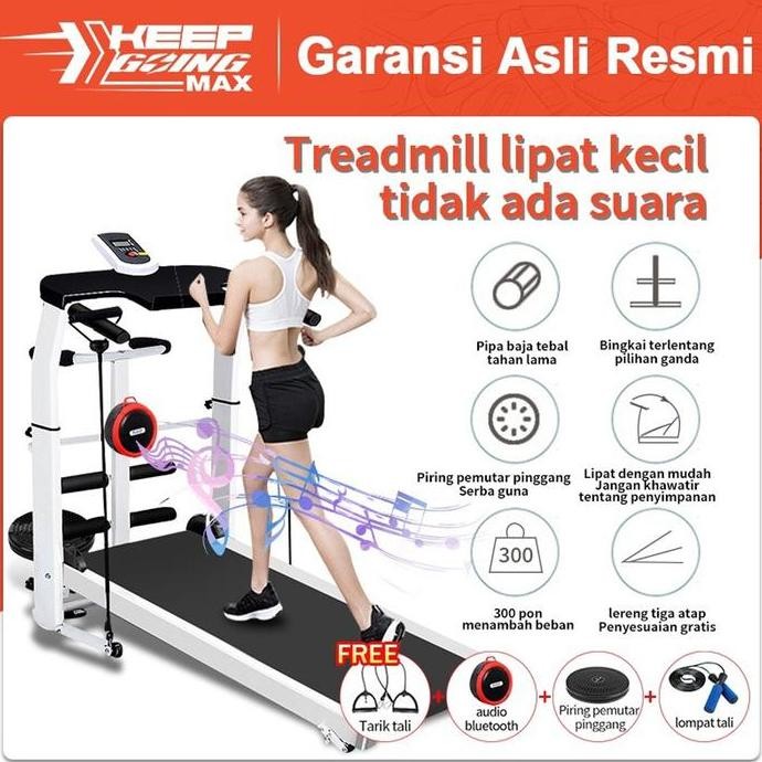 TERLARIS - Keep Going Max Treadmill dalam ruangan/ treadmill kebugaran multifungsi / Tidak memakan t