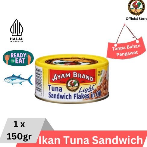 

TERLARIS Ayam Brand - Ikan Tuna Kaleng Sandwich Flakes In Light Oil 150gr Siap kirim