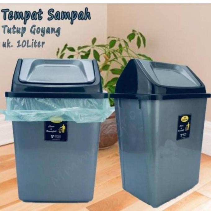 Tempat Sampah Tempat Sampah Komet 10 Liter 10L Tempat Sampah Plastik Goyang Bak Sampah Kotak Sampah 