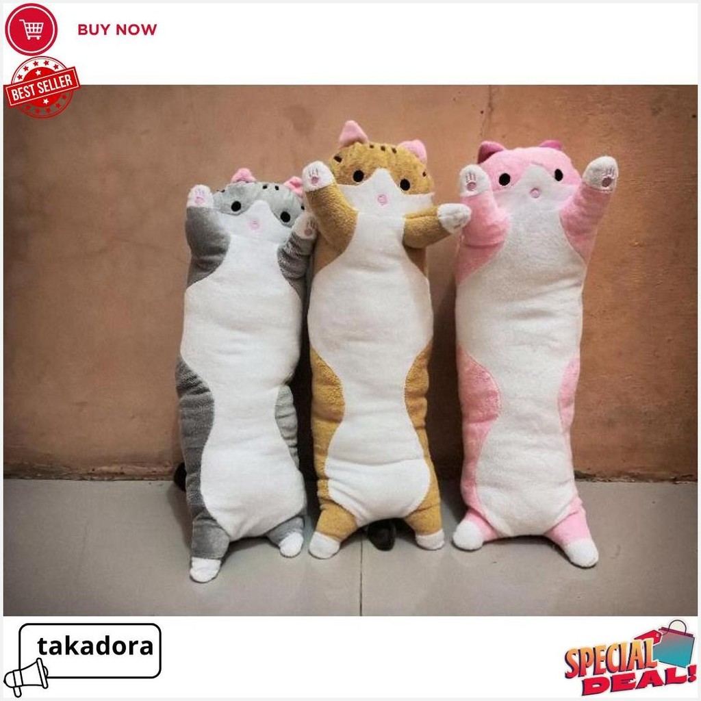 Guling Kucing Panjang/Bantal Guling Kucing/Boneka Kucing Murah Terlaris