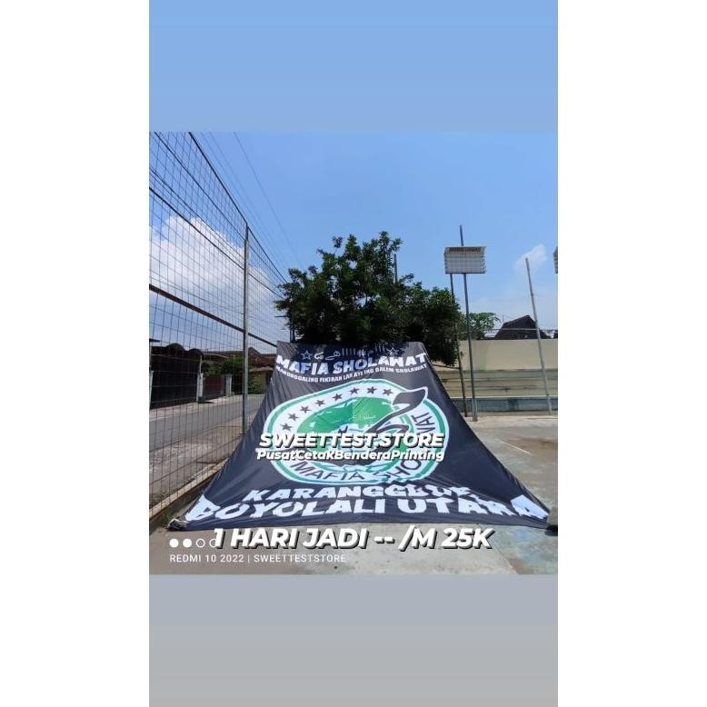 [Kecil 1 Hari Jadi + Free Sticker, Terlaris + Termurah, Bendera Majelis (Syekhermania, Mafia Sholawa