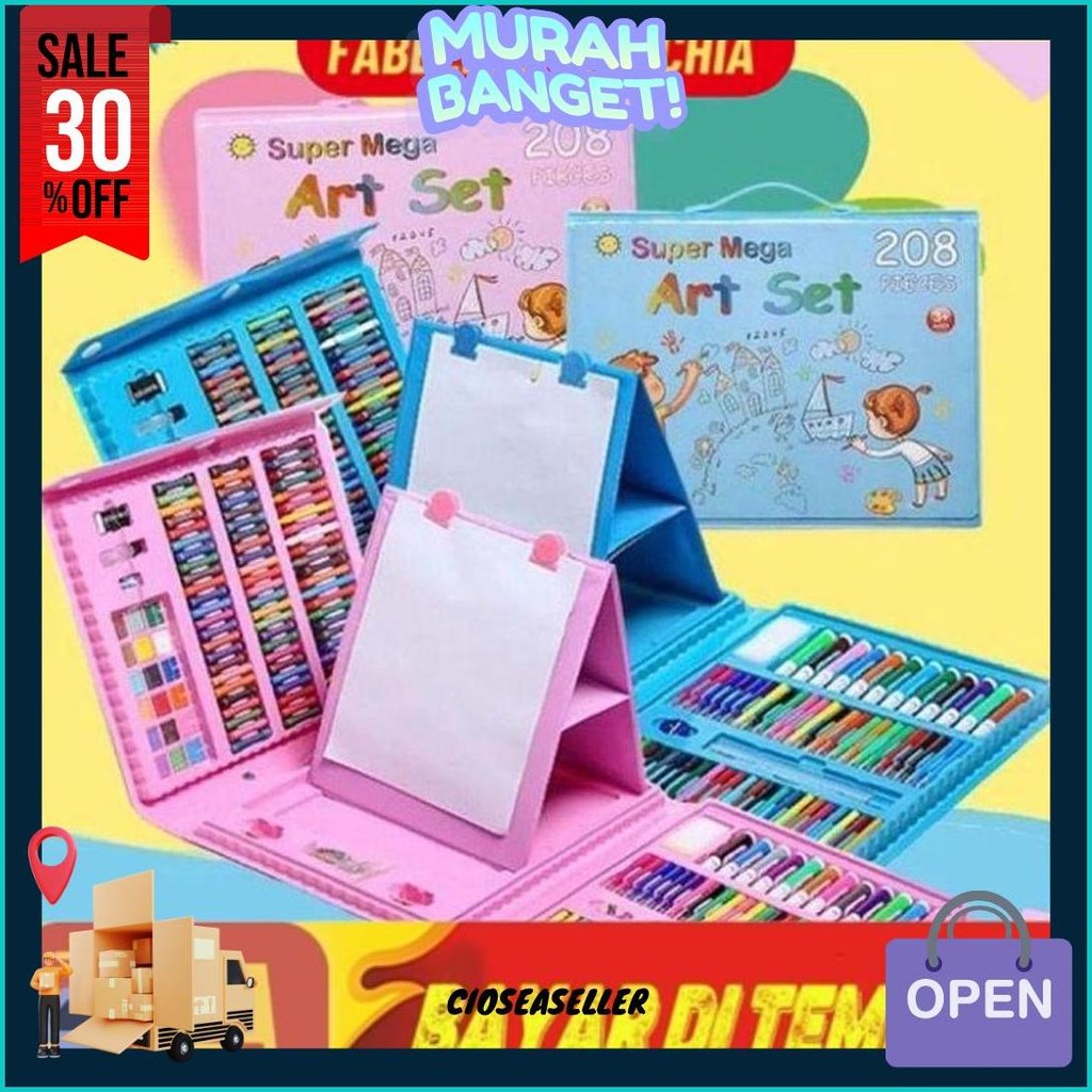 

Art Full Set Crayon 208 Pcs / Krayon Alat Lukis Anak Pensil Warna Cat Air Perlengkapan Mewarnai Set 150 Pcs Bisa Cod