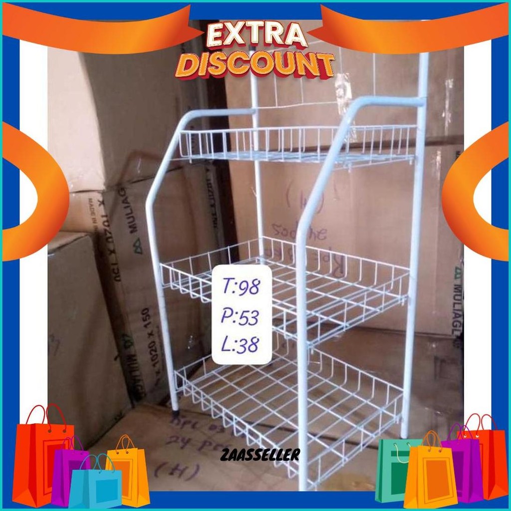 Rak Ciki Serbaguna Susun 3/Rak Ciki/Rak Roti/Rak Susun 3/Rak Jumbo/Rak Multifungsi Terlaris