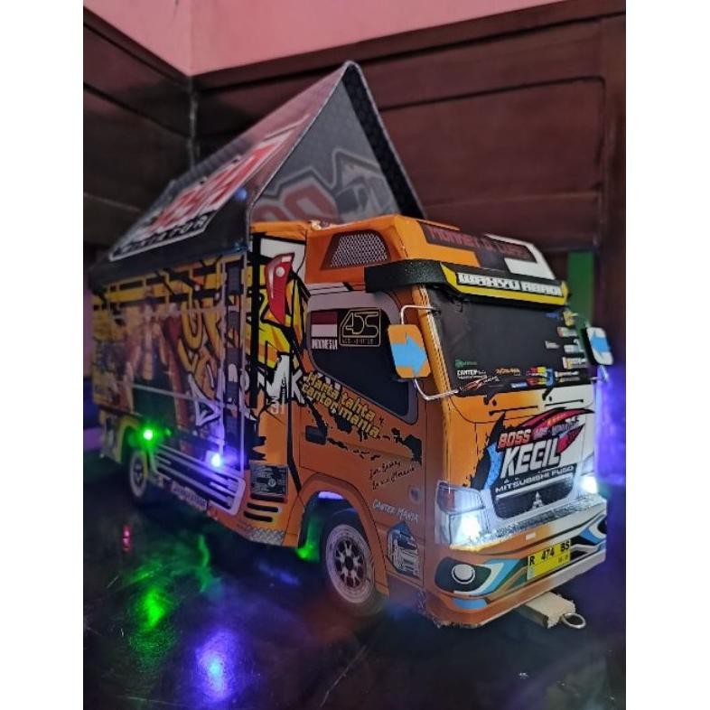 Miniatur Truk Oleng ONE PIECE BOS KECIL Size P30cm Mainan Anak Hobi Dan Koleksi Mainan Kontruksi Tru