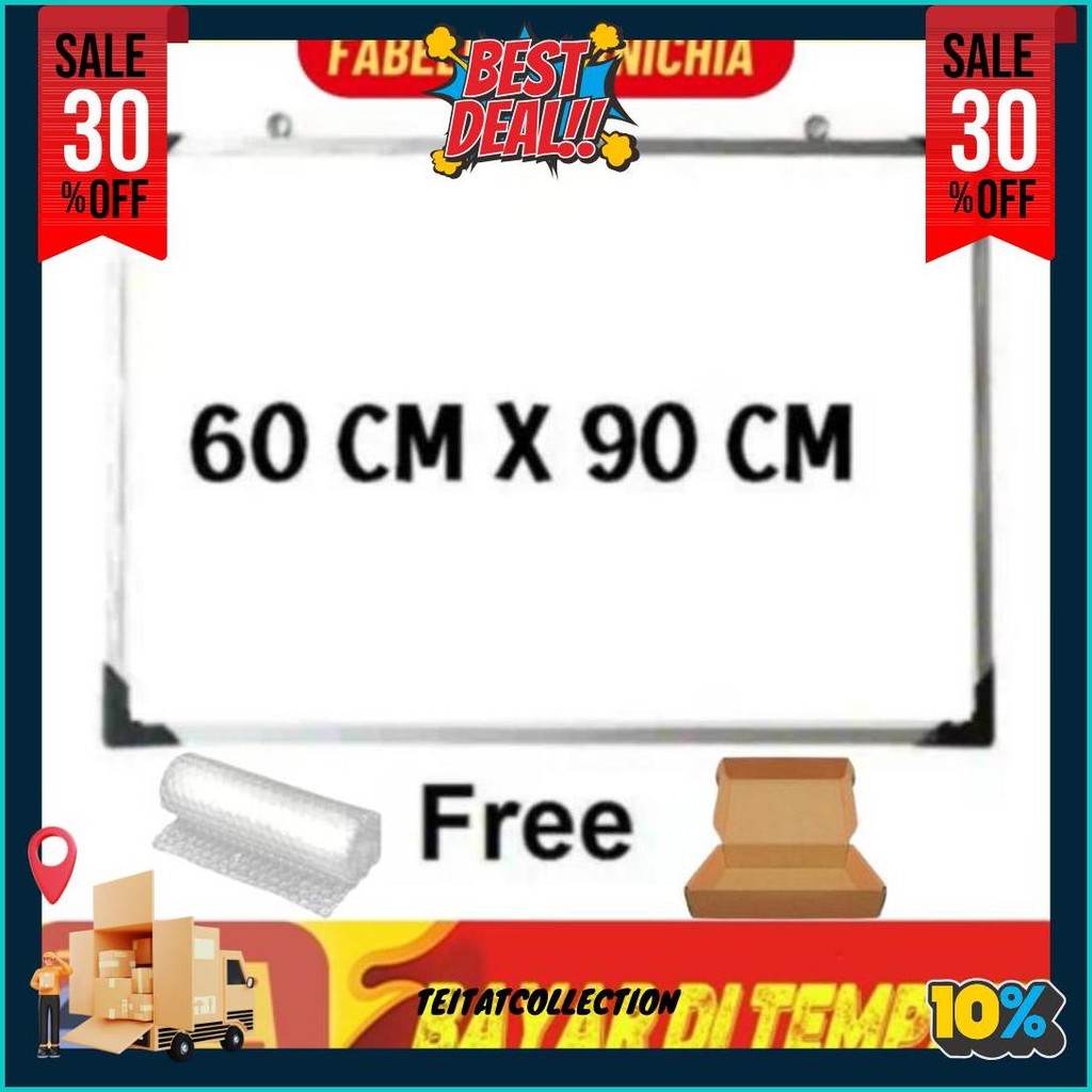 

Papan Tulis White Board 60 X 90 Free Pengemasan/Papan Tulis Magnet/Papan Tulis Serbaguna Bisa Cod