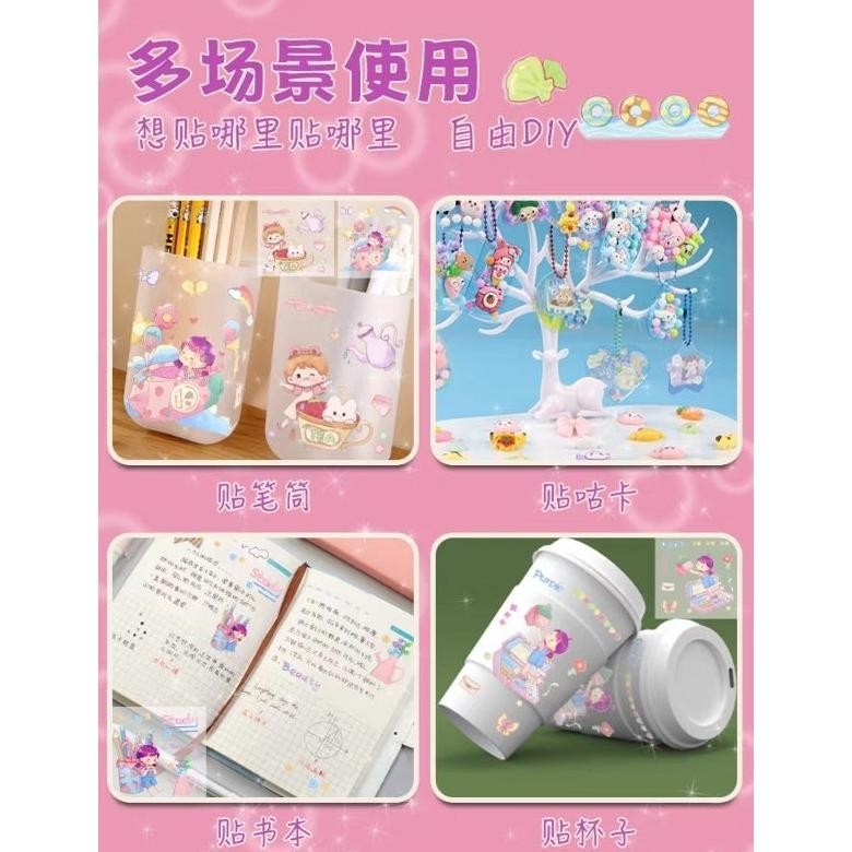 

CR - Sticker stiker kawaii stiker lucu DIY hias stiker 2D dan stiker 3D deco DIY TERLARIS