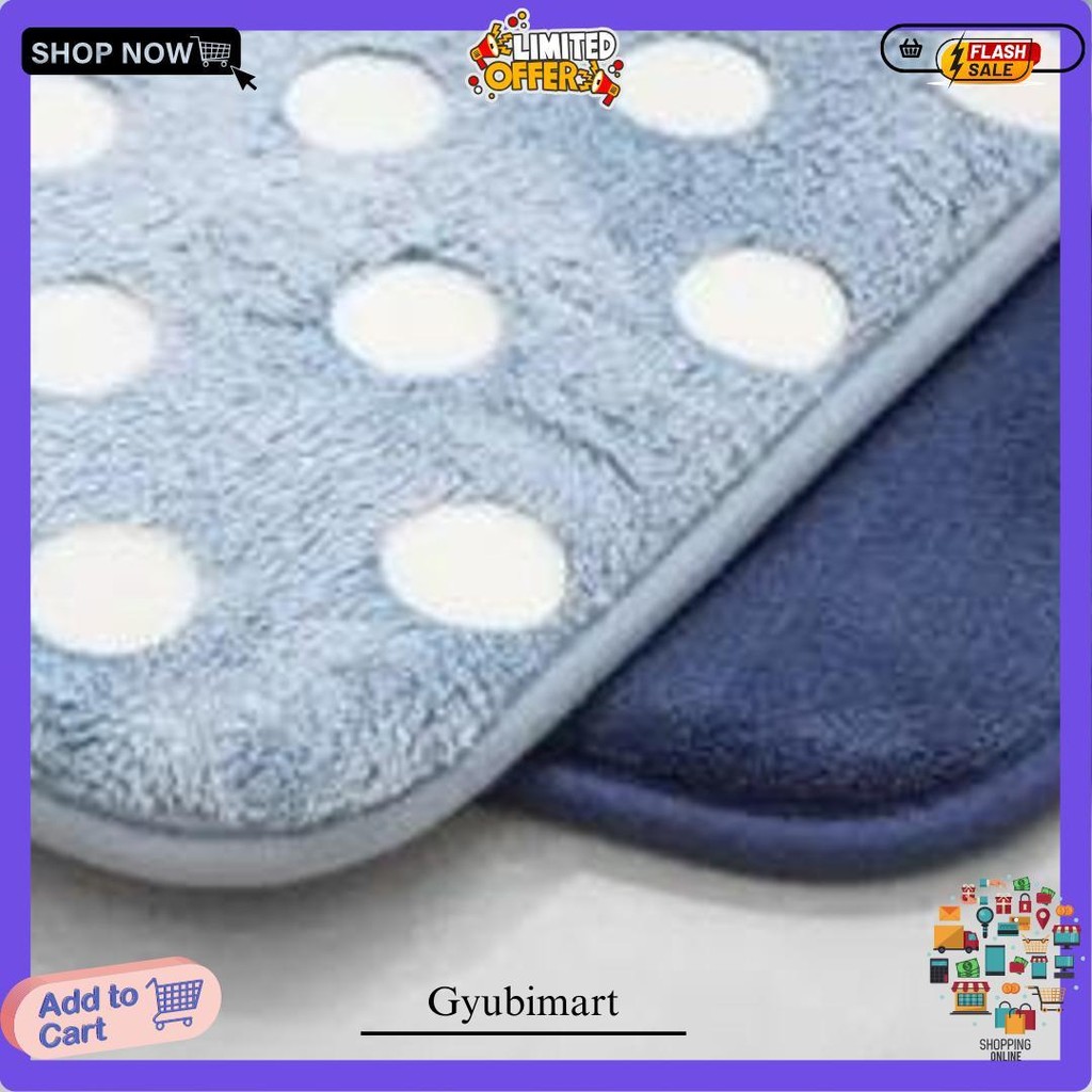 Ace Hardware Keset Kamar Mandi Bathmat Bata Empuk Set 2Pcs 40 X 60 Cm Terlaris