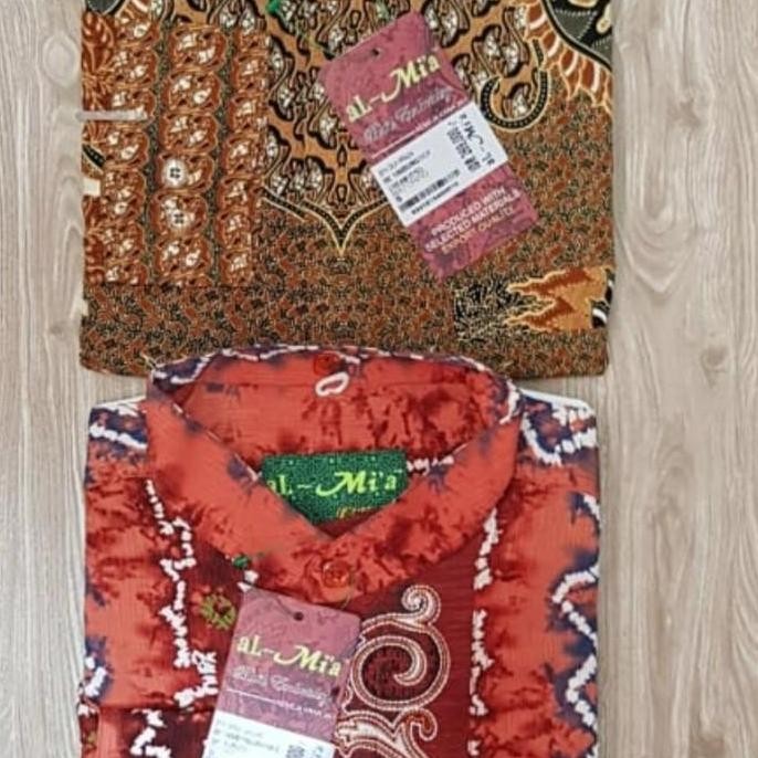 Baju muslim batik koko pendek panjang almia al mia al-mia ori obral