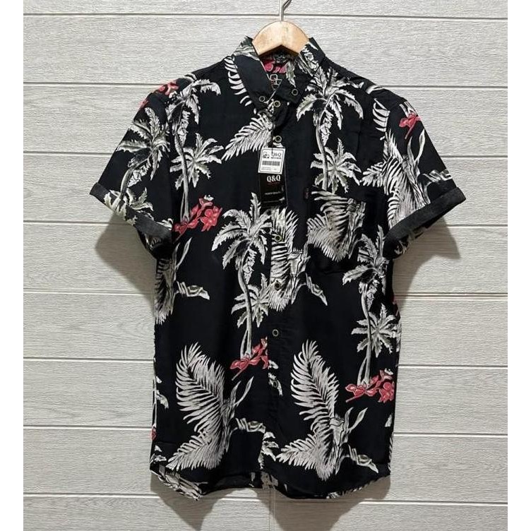 Kemeja pantai Brand distro Surfing Hurley Lengan pendek Pria Murah