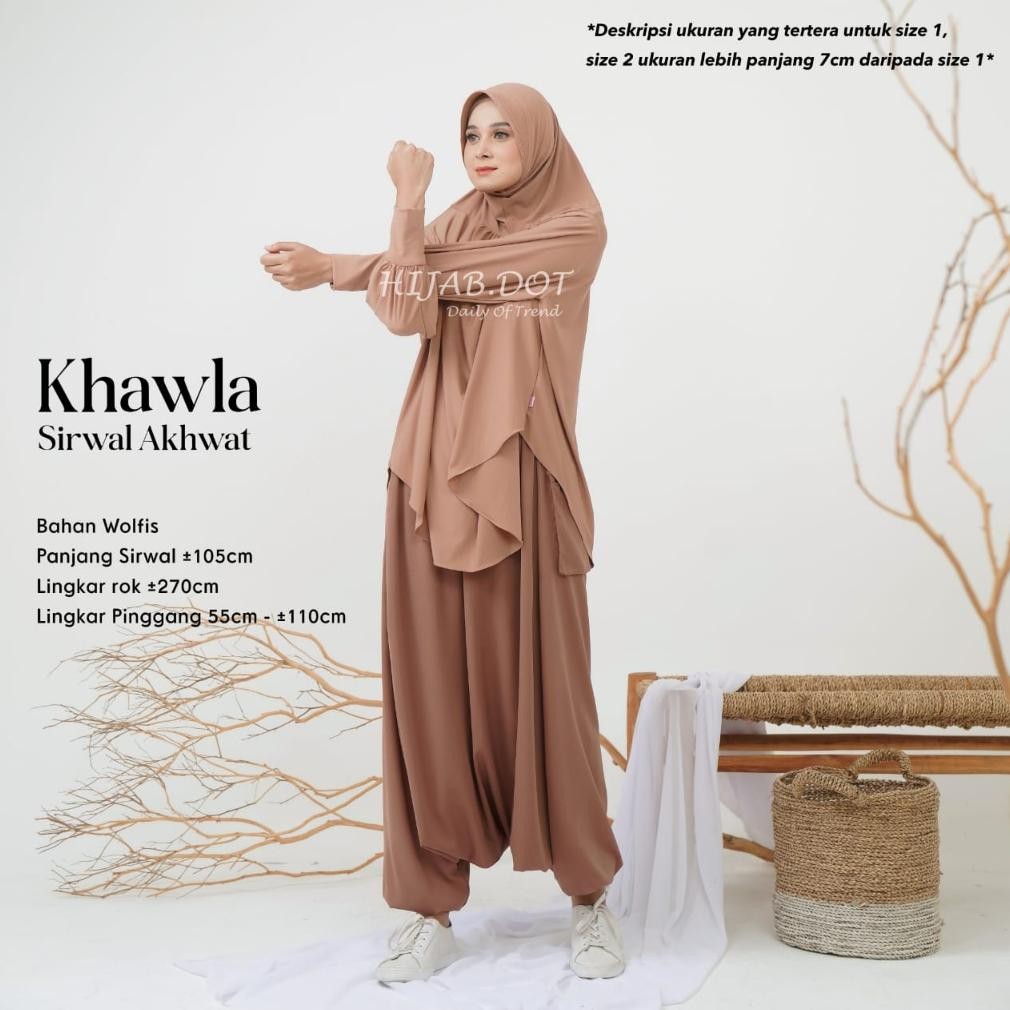 Kuke Khawla Celana Sirwal Akhwat Olahraga Syari Hijab.Dot Fgh-56