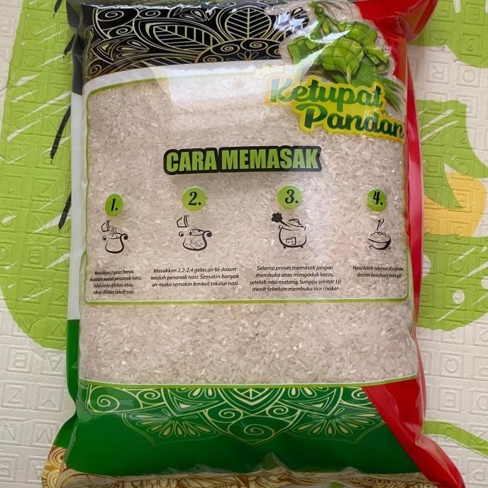 

Beras/ Beas Ketupat Pandan Kemasan 5Liter Putih Pulen Enak Pengiriman Instan Kota Bandung