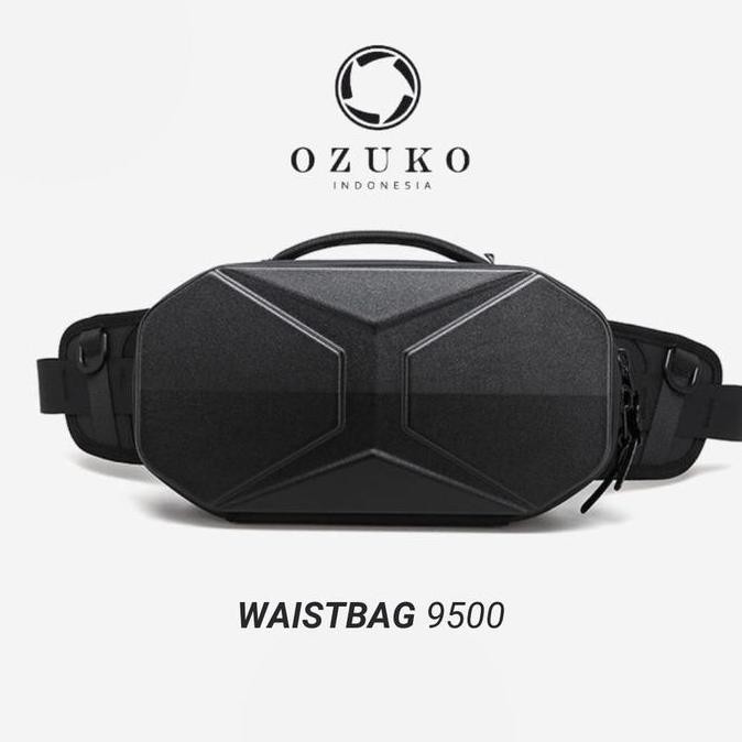 OZUKO Waist Bag #9500 - Tas Slempang Pria Pinggang Waistbag Slingbag HI