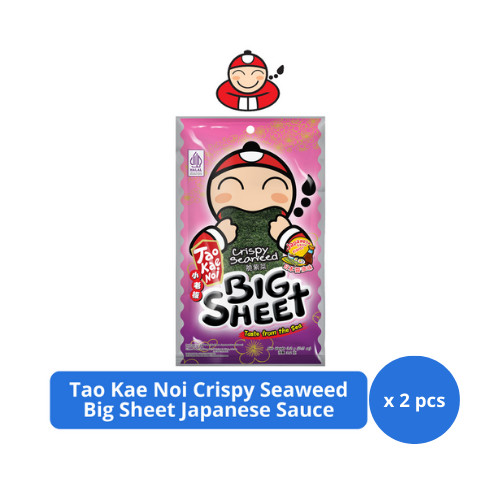 

Tao Kae Noi Crispy Seaweed Big Sheet Japanese Sauce 3,2gr x 2 pcs