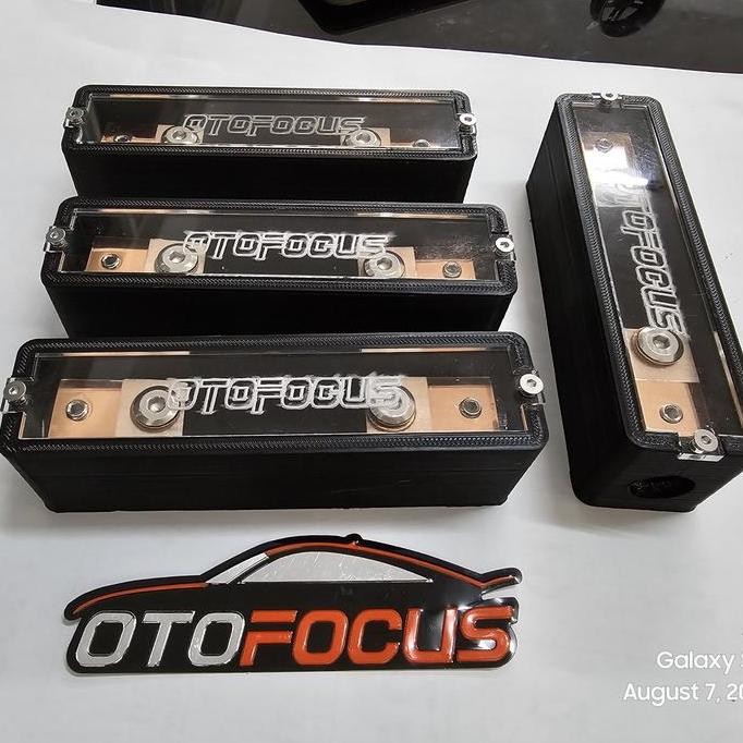 Main Fuse Block Copper 0 Awg 4 Ga + Acrylic Pure 99.999% Costing Coat Kualitas Terbaik Harga Termura