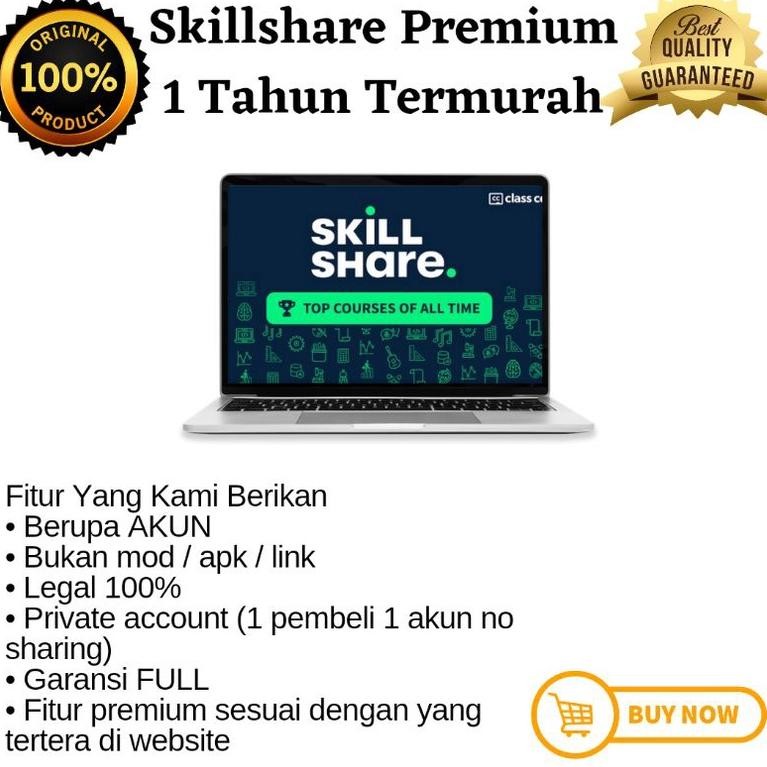 [Promo] Akun Skillshare 1 Tahun Premium Private