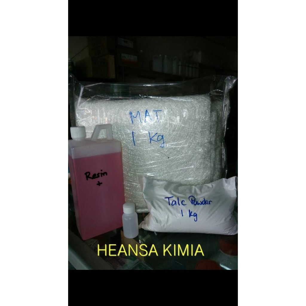 

New Paket Resin (Resin, Katalis, Mat, Talc) Gross Weight: 3.5Kg