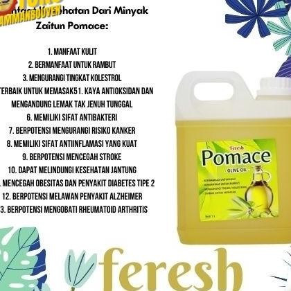 

Minyak Zaitun 1 Liter Pomace O Oil Untuk Masak Memasak Jaitun Pijat Pomace Murni Arab
