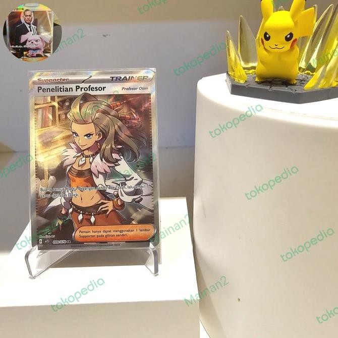Penelitian Profesor Olim sr sv1s pokemon tcg indo Rare Original