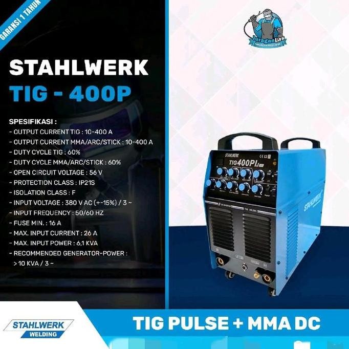 Mesin las DC TIG / Argon merk Stahlwerk TIG-400 P