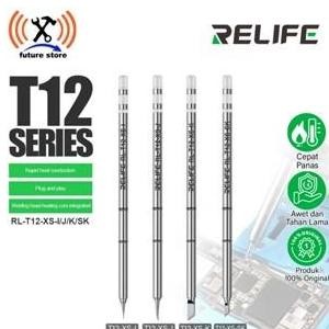 RELIFE RL T12 XS I MATA SOLDER LURUS/RUNCING ORIGINAL - RELIFE RL T12 XS J MATA SOLDER LENGKUNG ORIG