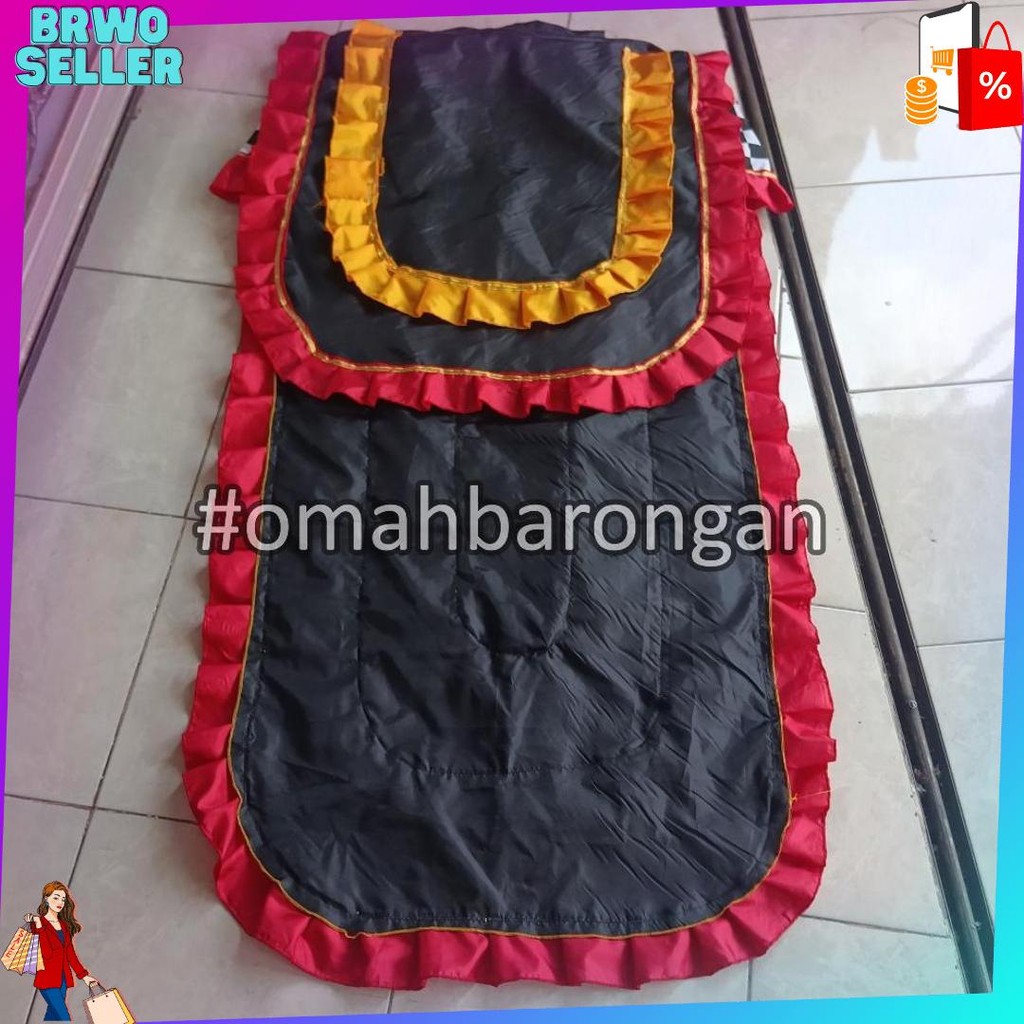 Kemul Barongan Anak SD Pentas Dewasa Warna Biru Hitam Merah Kuning Hijau Super