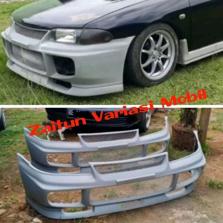 bodykit full bumper depan bemper lancer evo 3 mentah fiber