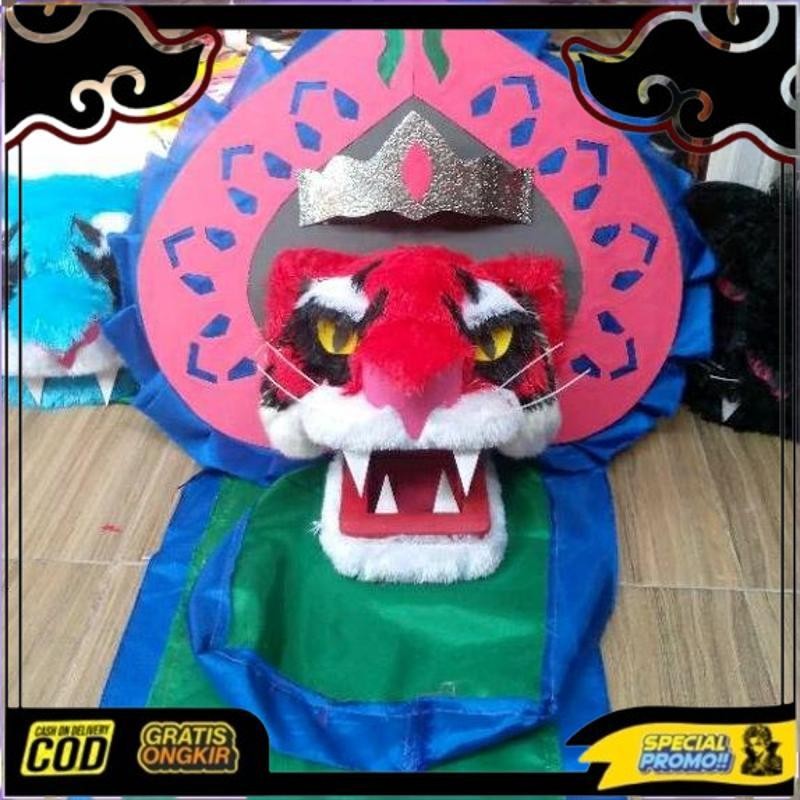 Ready Stock Barongan Macanan Merah Lengkap