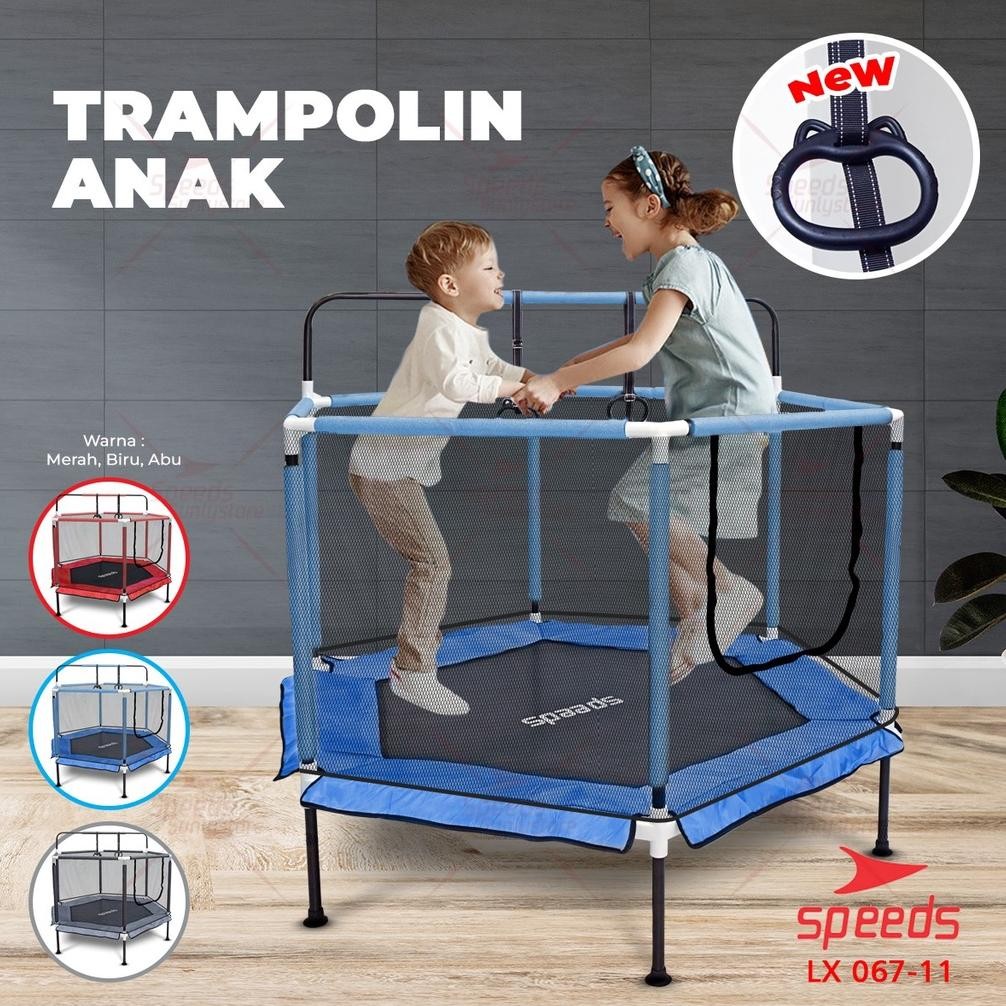 SPEEDS Trampoline Anak Trampolin Alat Lompat Anak Trampolin Mainan Anak Fitness 067-11