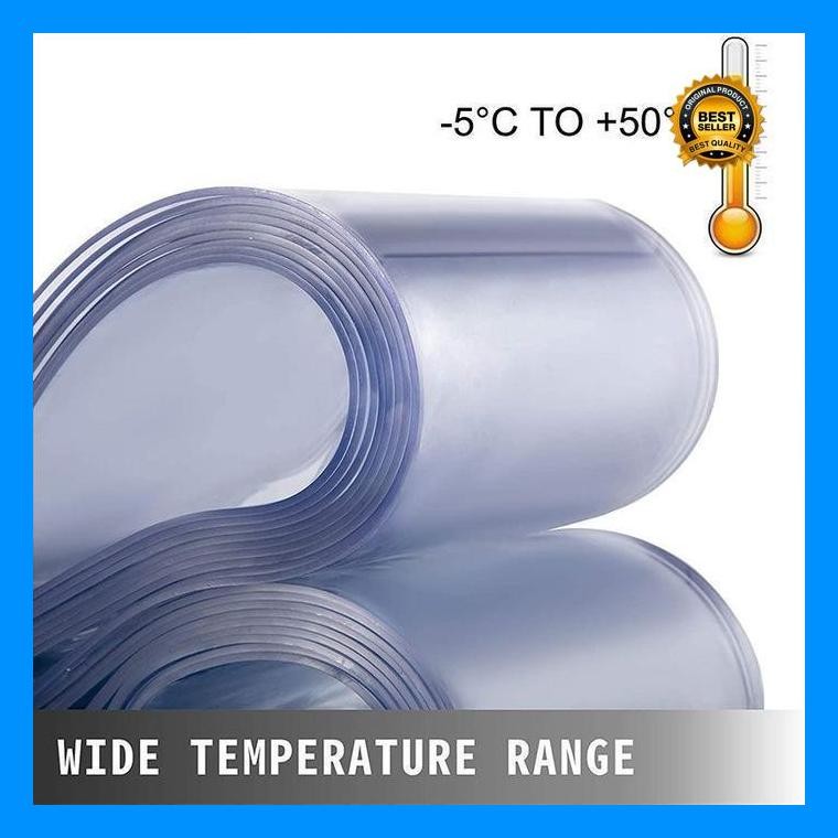 (Ready) 2M Tirai Plastik Pvc Tirai Plastik Bening Outdoor Gulung Pvc Strip Curtain Universal Tirai P