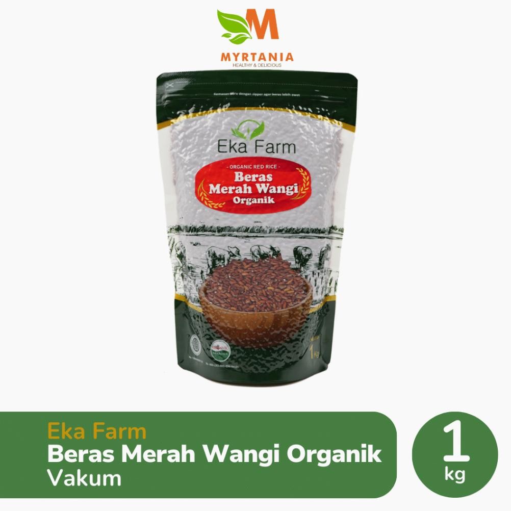 

Beras Merah Wangi Organik Eka Farm Kemasan 1 Kg Vakum
