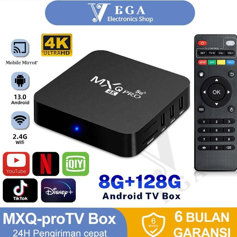 Android tv box  MXQ pro 4K -5G  tv Box Android 13.0os RAM 8GB ROM 128GB STB 4K Smart Tv Box