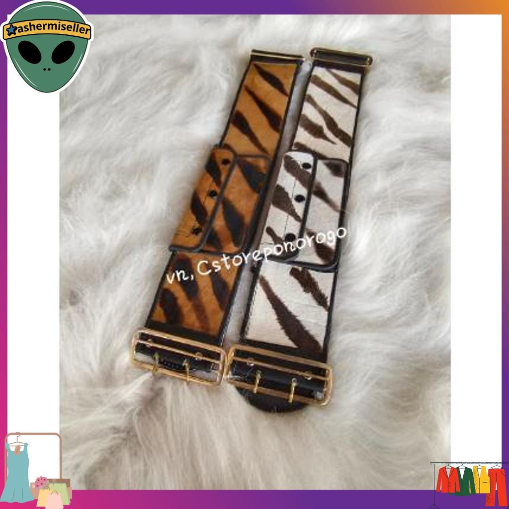 Murah SABUK BOPO KULIT MOTIF MACAN 9 CM / Sabuk bopo anak / sabuk otok / reog / barongan / caplokan 