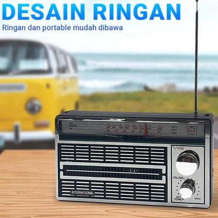 RADIO LISTRIK dan BATERAI JADUL F-4250 DENGAN 3 BAND AM-FM / PORTABLE RADIO JADUL UNIK AC-DC/RADIO L