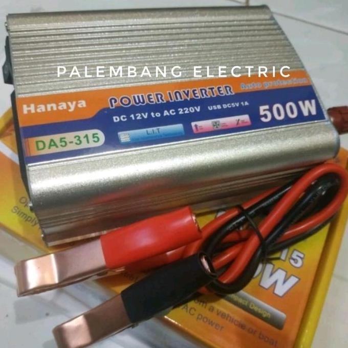 POWER INVERTER DC KE AC (PENGUBAH ARUS LISTRIK DC KE AC) 500W 500 W ORIGINAL DAN TERPERCAYA
