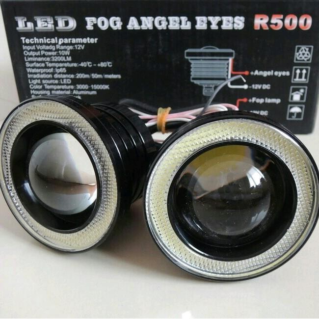 NZG LED FOGLAMP ANGEL EYES LAMPU FOGLAMP MOBIL PROJIE ANGEL EYES