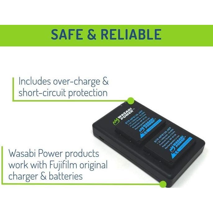PROMO - Wasabi Power Battery & Charger for Fujifilm NP-W26S NP-W26 NP W26 W26S NPW26 NPW26S Baterai 
