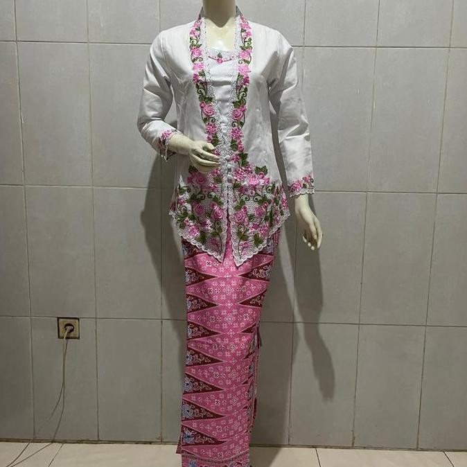 Encim  Lengan Panjang~Kebaya Encim Kerah Sunda~Set Rok~Jumbo Seragam