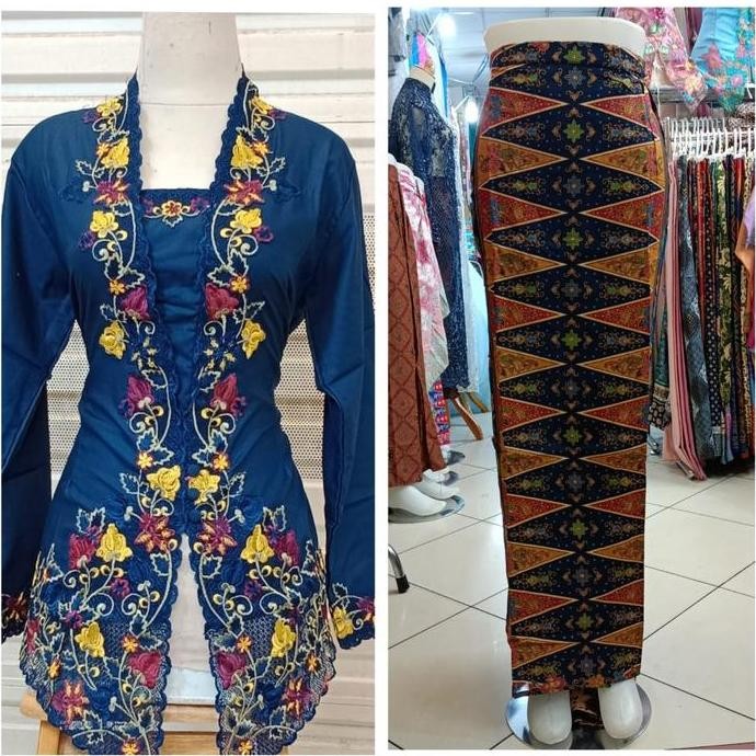 Setelan Kebaya Encim Modern/Kebaya Encim Katun Ima/Atasan Kebaya