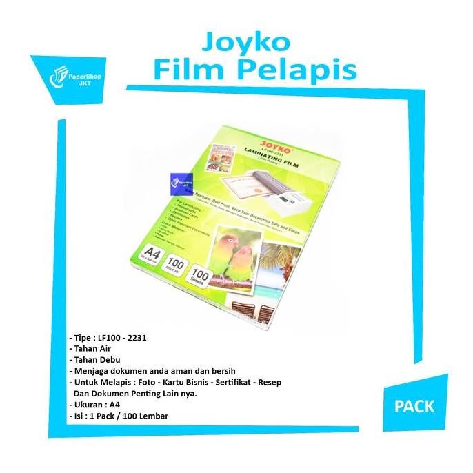 

PROMO DISKON - JOYKO - Film Pelapis - Laminating Film Varian Un - Pack